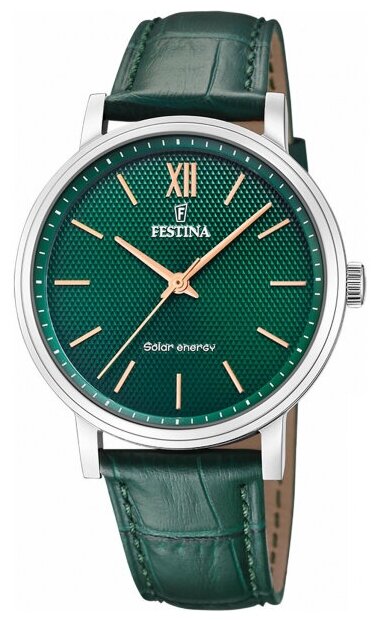 Наручные часы FESTINA Petite, зеленый, серебряный