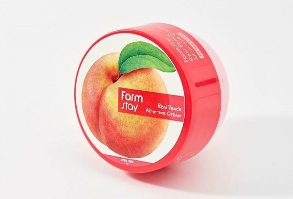 Многофункциональный крем с экстрактом персика FarmStay Real Peach All-in-one Cream, 300ml - фото №18