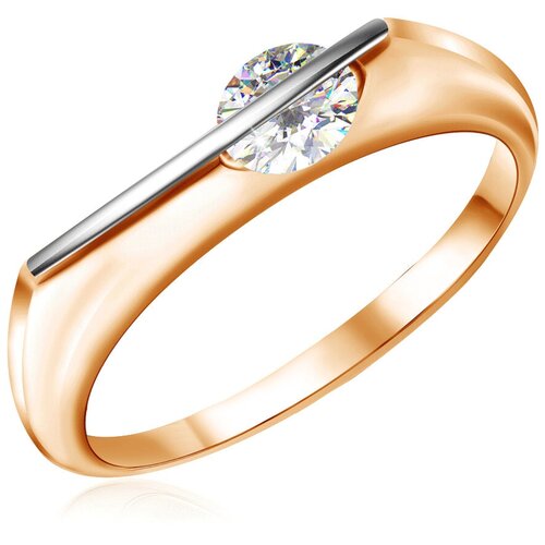 фото Бронницкий ювелир кольцо из красного золота r5319150, размер 16.5