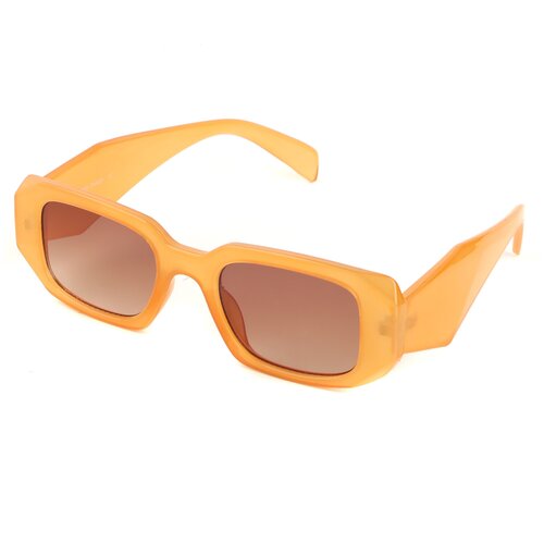 фото Солнцезащитные очки fabretti, прямоугольные, спортивные, складные, градиентные, с защитой от уф, для женщин, желтый