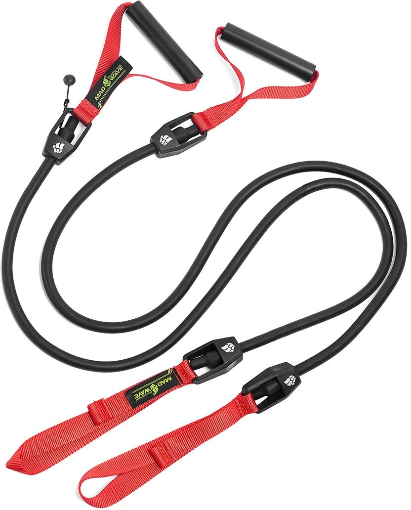 Гребной тренажер MadWave DRY TRAINING with plastic handles, 5,4-14,1 кг, Red Mad Wave - фото №1