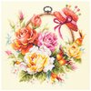Чудесная Игла Набор для вышивания Розы для мастерицы 25 x 25 см (100-122) - изображение