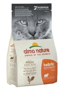 Фото ALMO NATURE Holistic Adult Cat Сухой корм для кошек с Курицей и Коричневым Рисом