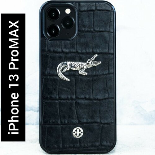 Чехол iPhone 13 Pro Max - Euphoria Crocodile CROC Leather - крокодил чехол iphone 13 mini premium euphoria герб рф croc leather
