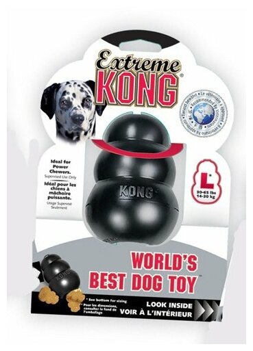 Игрушка для собак KONG L очень прочная большая, 10х6 см - фото №17
