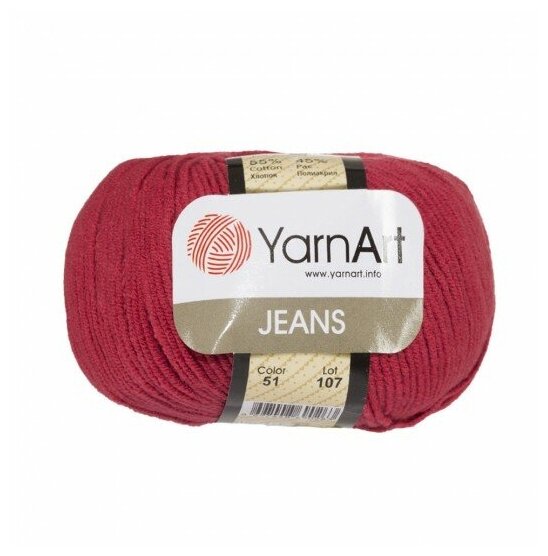  YarnArt "Jeans", 55% , 45% , 160 /50 , (51 )