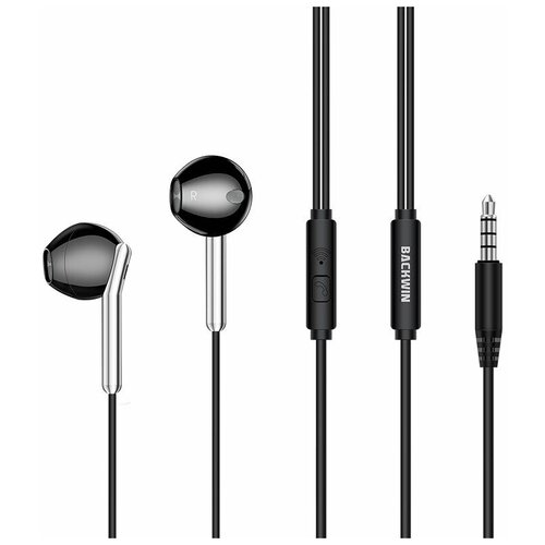Проводные наушники с гарнитурой Backwin W50 черный 30500₽