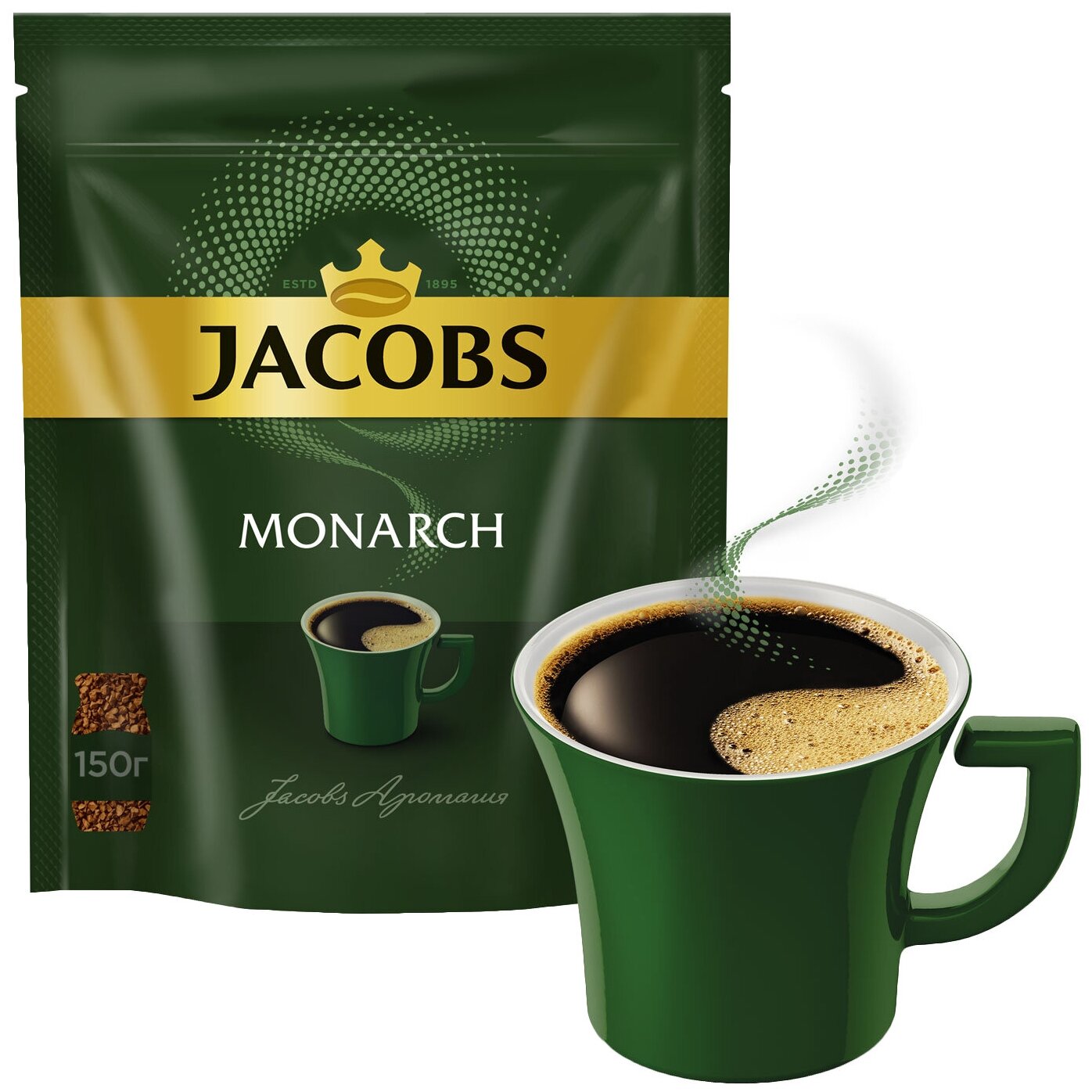 Кофе растворимый Jacobs Monarch, 150г - фотография № 3