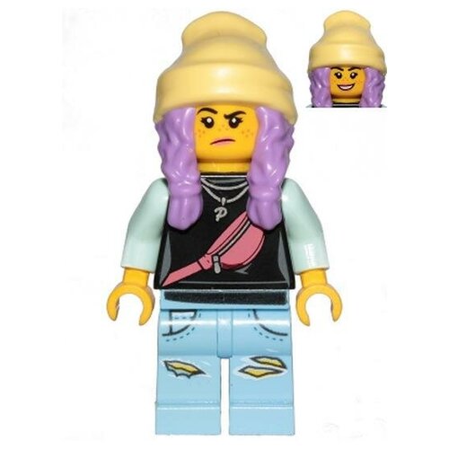 Минифигурка Лего Lego hs019 Parker L. Jackson - Black Top with Beanie (Smile / Grumpy)