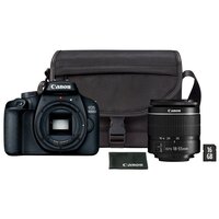 Фотоаппарат Canon EOS 4000D Kit EF-S 18-55mm f/3.5-5.6 DC III + сумка SB130 + карта памяти 16GB, черный