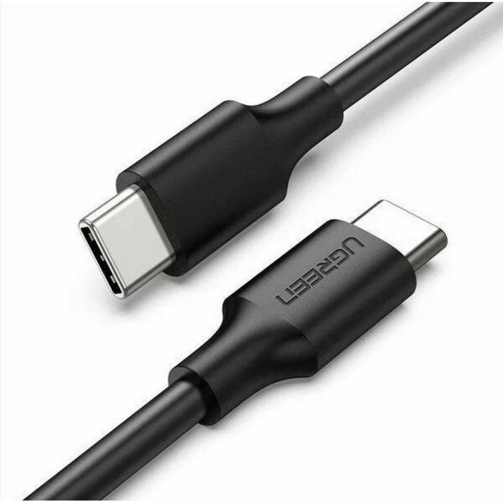 Кабель UGREEN 50996_ USB-C 2.0 Male/USB-C 2.0 Male 3A Data, 0.5м, black - фото №1