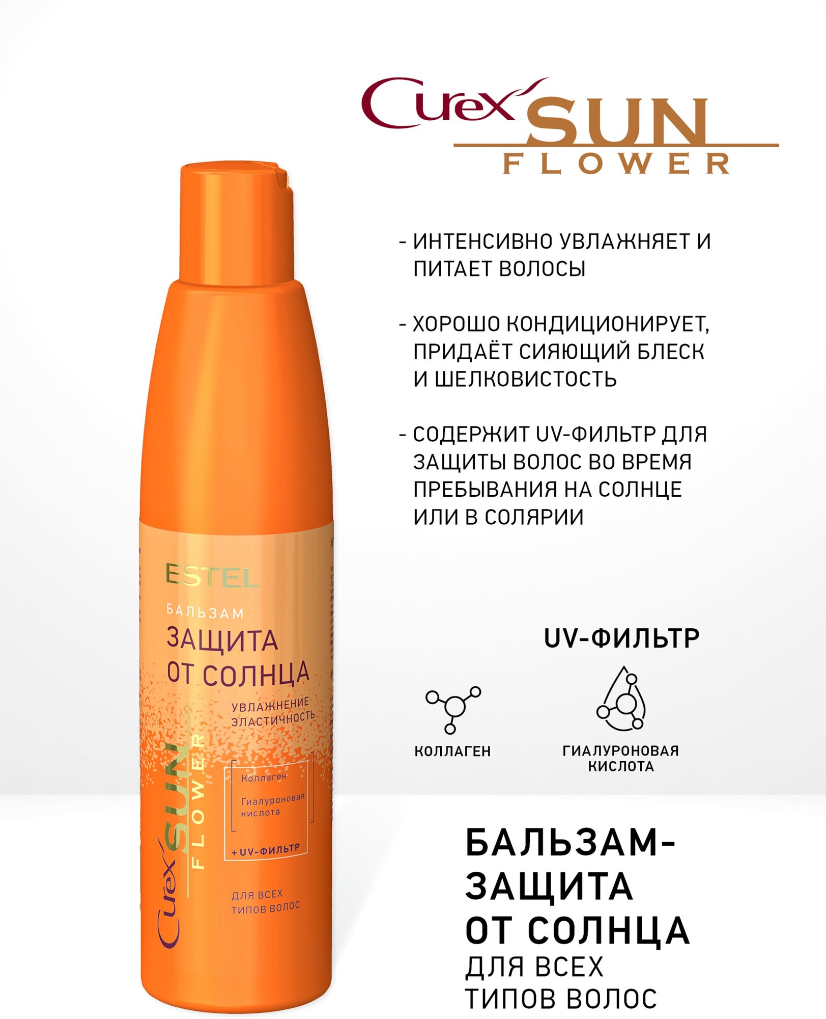 Estel Бальзам для волос - увлажнение и питание с UV-фильтром , 250 мл (Estel, ) - фото №13