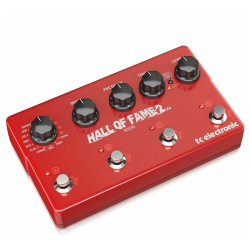 TC ELECTRONIC HALL OF FAME 2 X4 REVERB гитарная педаль эффекта ревербератор tc electronic педаль viscous vibe