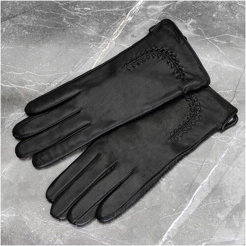 Перчатки , размер 8, черный