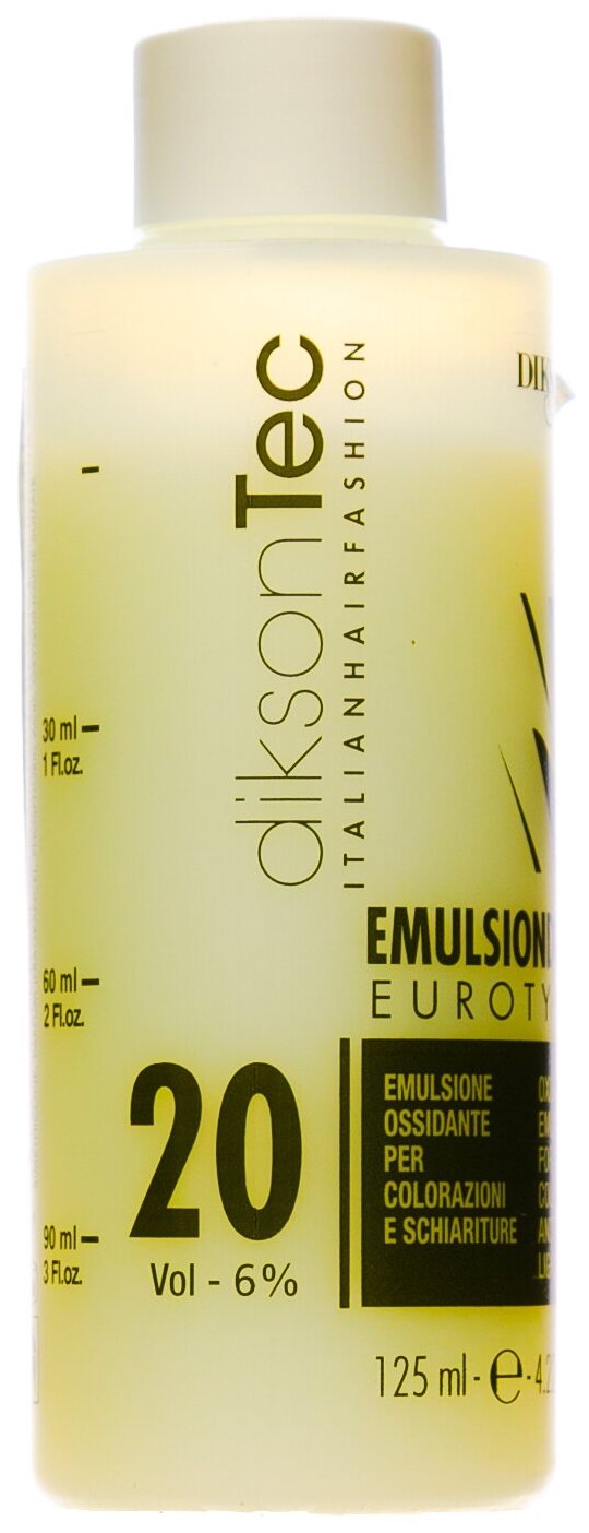 Оксидант Dikson Emulsiondor Eurotype, 6% Оксикрем, 125 мл