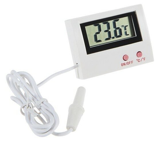 Термометр Luazon Home LTR-10, электронный, с уличным датчиком, белый
