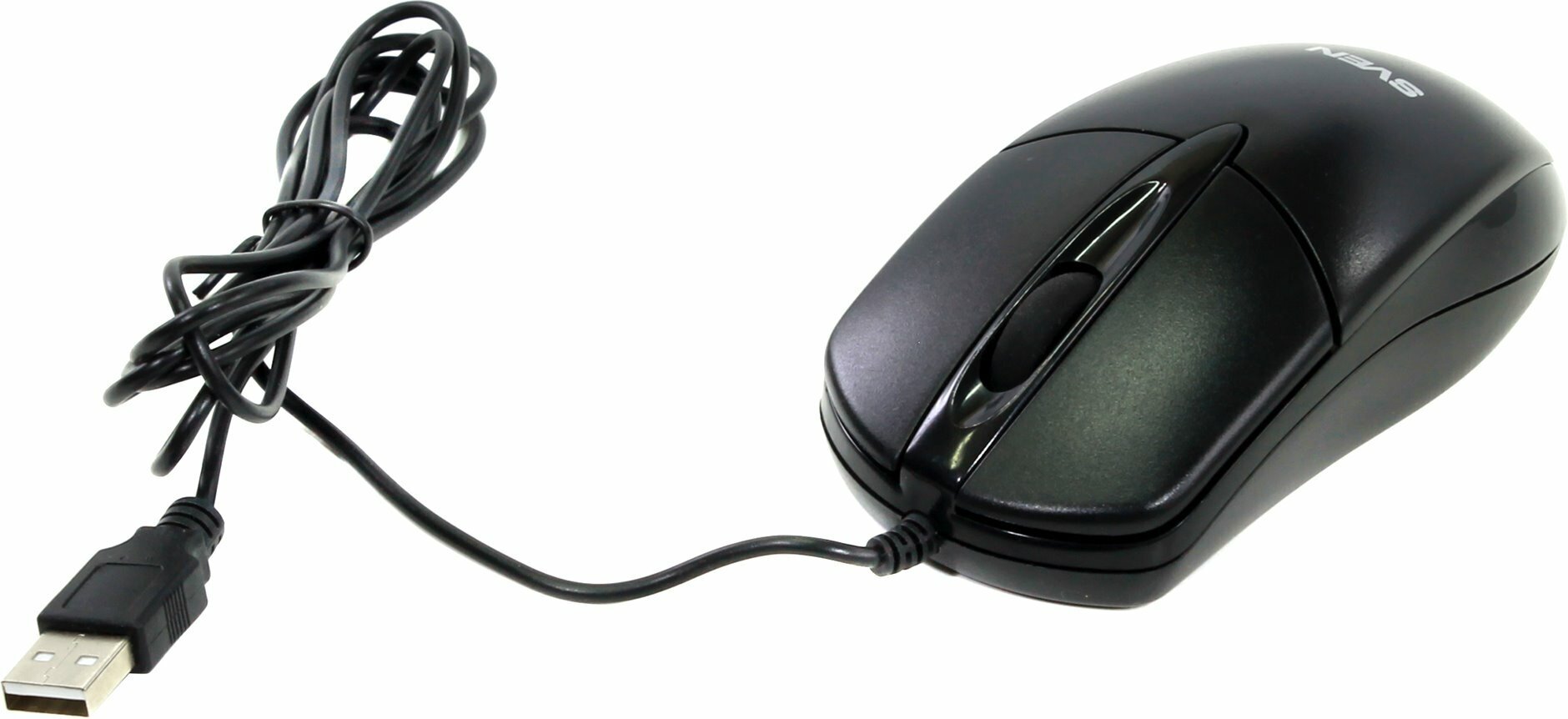 Мышь RX-112 USB чёрная (2+1кл. 1000DPI, кор)