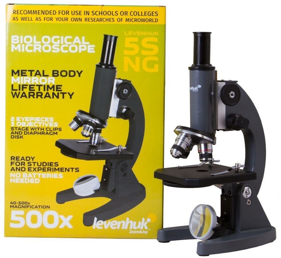 Микроскоп Levenhuk 5S Ng, Монокулярный — фото 1