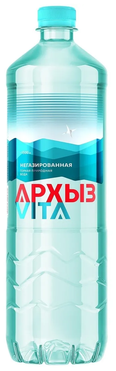 Вода минеральная Архыз 9 шт по 1,0 л, негазированная, пэт