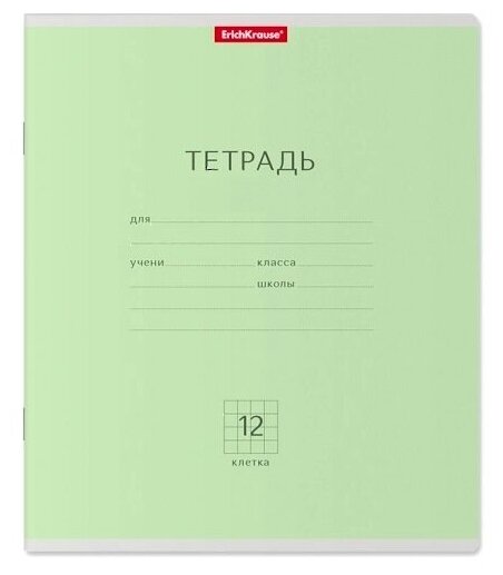 Школьная тетрадь А5 12 листов линейка Erich Krause Классика в ассортиенте - фото №2
