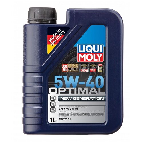 39032 LiquiMoly НС-синт. мот.масло Optimal New Generation 5W-40 SN C3 (1л)