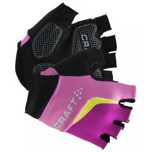 Перчатки Craft, размер S, розовый, черный