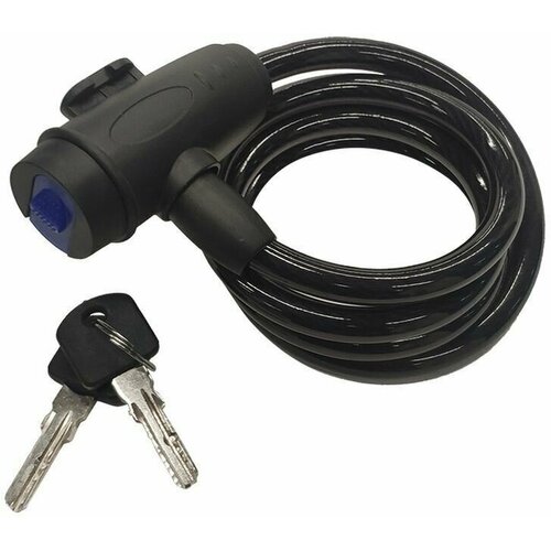 фото Замок велосипедный с ключами, 8х1500мм maxiscoo