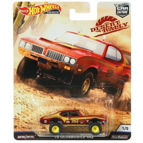 Машинка Hot Wheels PREMIUM CAR CULTURE премиальная 70 OLDSMOBILE 442 FPY86/FYN74 детская машинка 1 64 hot wheels premium редкая модель 68 mazda cosmo sport из серии japan historics 3