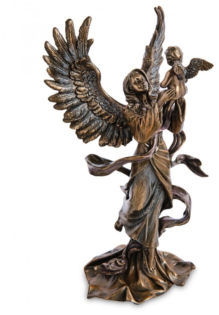 WS-1135 Статуэтка "Девушка-ангел с ребенком" (Veronese)