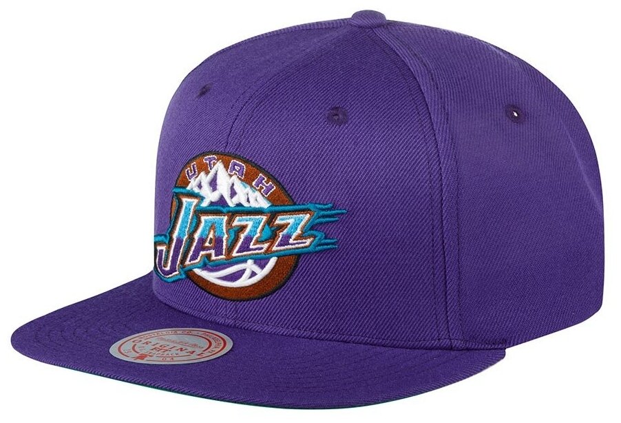 Бейсболка с прямым козырьком MITCHELL NESS HHSS3258-UJAYYPPPPURP Utah Jazz NBA 