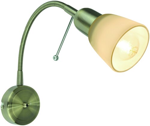 Настенное бра с выключателем Arte Lamp Lettura A7009AP-1AB, E14, кол-во ламп:1шт, Бронза