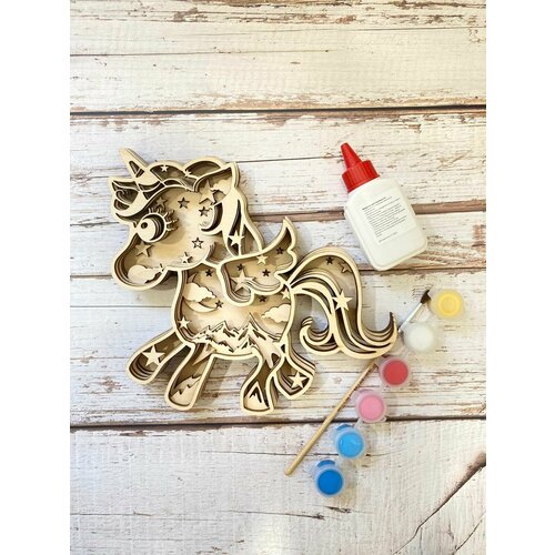 Панно раскраска 3D Единорожка серия Принцесса 803₽