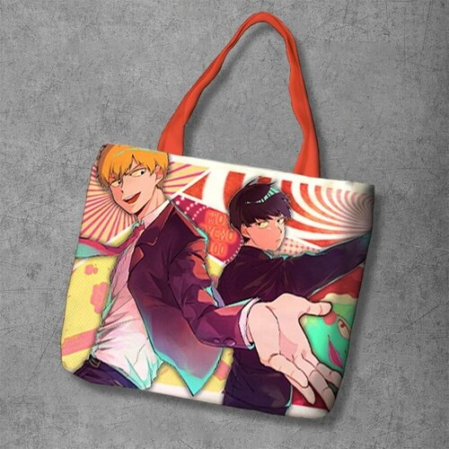 фото Сумка шоппер anime dakimakura, фактура рельефная, мультиколор