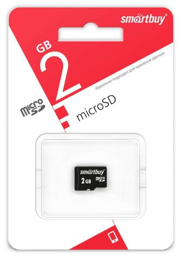 Карта памяти (SMARTBUY (SB2GBSD-00) MicroSD 2GB)