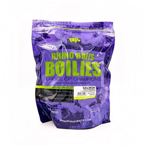 Бойлы для ловли карпа вареные Rhino Baits Monster Rhino Black (монстер краб и черный перец), 20 мм, пакет 1 кг