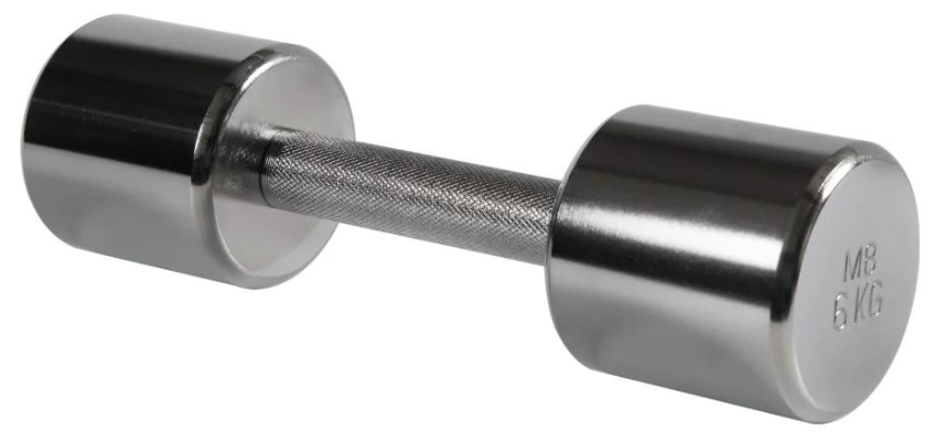 Гантель неразборная MB Barbell null 6 кг, хром