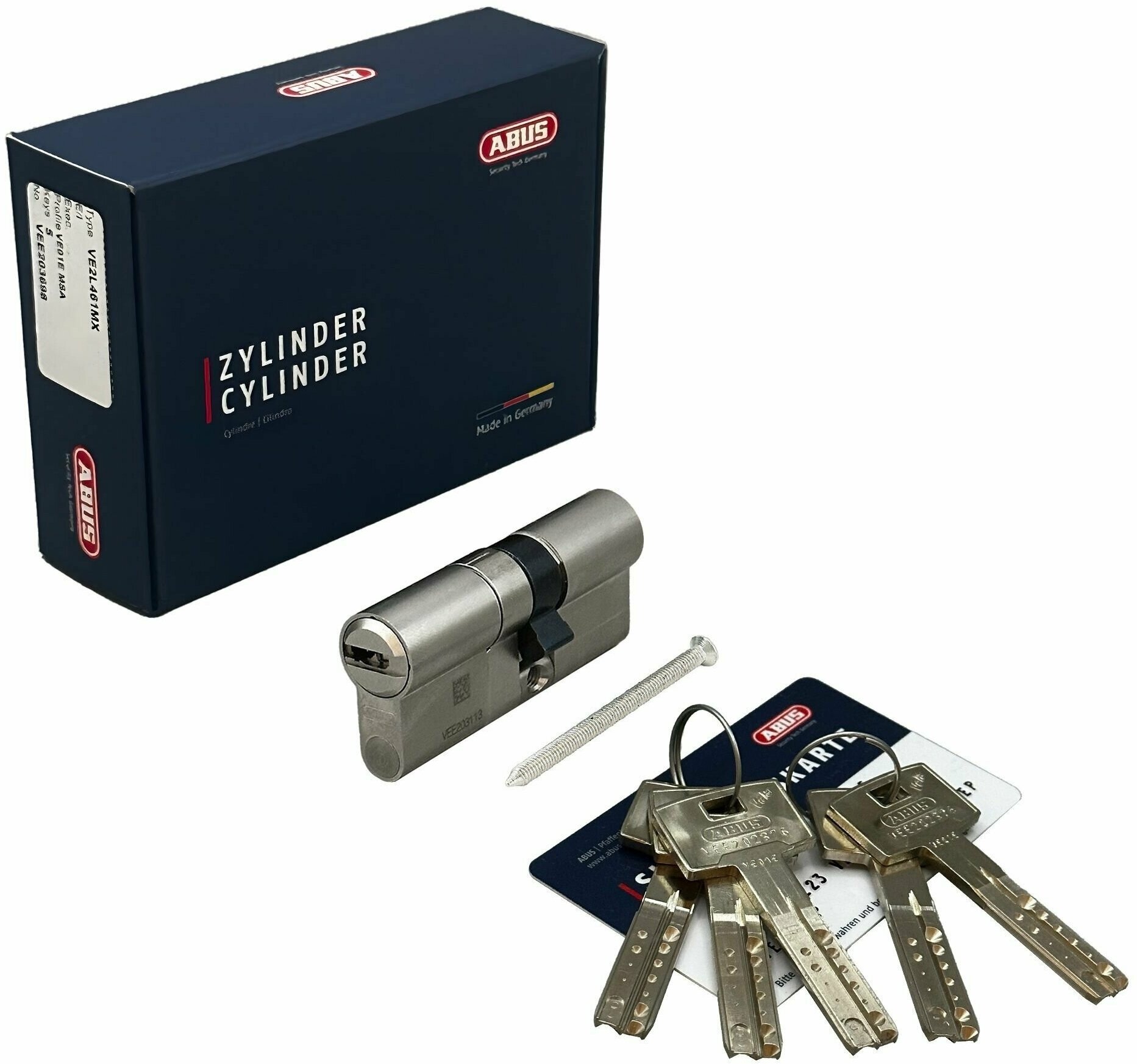 Механизм цилиндровый ABUS VELA 2000 110(50x60) ключ/ключ MX NI (5 key)