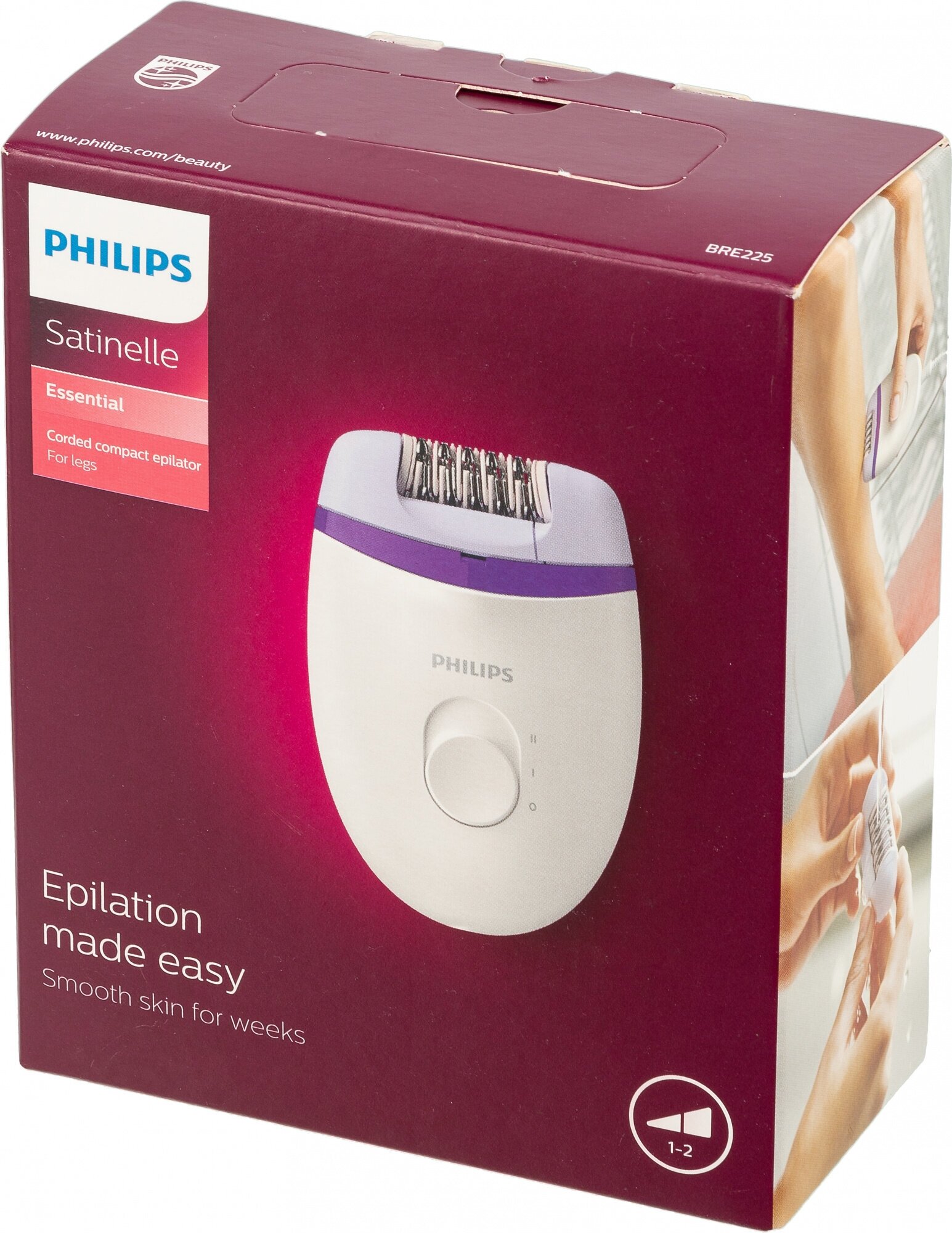 Компактный эпилятор Philips BRE225/00 Series 2000 - фотография № 10