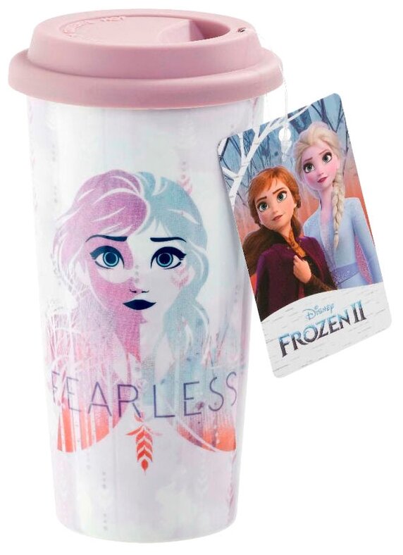 Кружка керамическая Funko Disney Frozen 2 Fearless Fearless Lidded Mug UT-FR06287 - фотография № 4