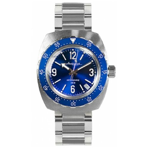 Наручные часы Восток Амфибия, синий, серебряный наручные часы восток 311146