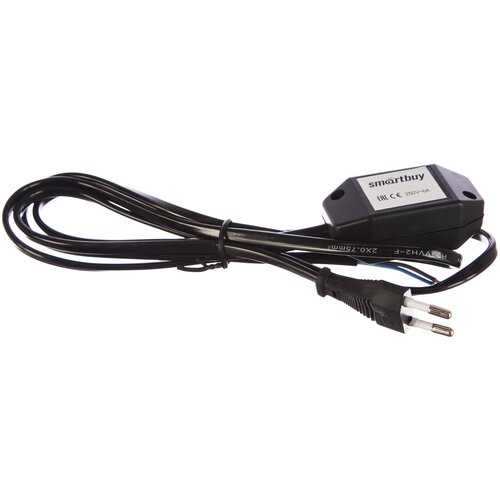 фото Шнур с выключателем и вилкой smartbuy sbe-06-p07 черный