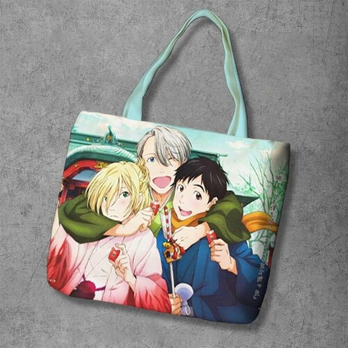 фото Сумка шоппер anime dakimakura, фактура рельефная, мультиколор