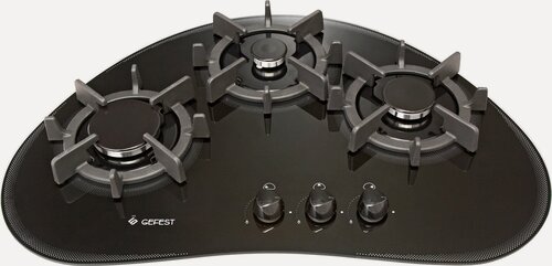 Изображение товара Встраиваемая варочная поверхность Гефест 2120 газовая, 3 конфорки