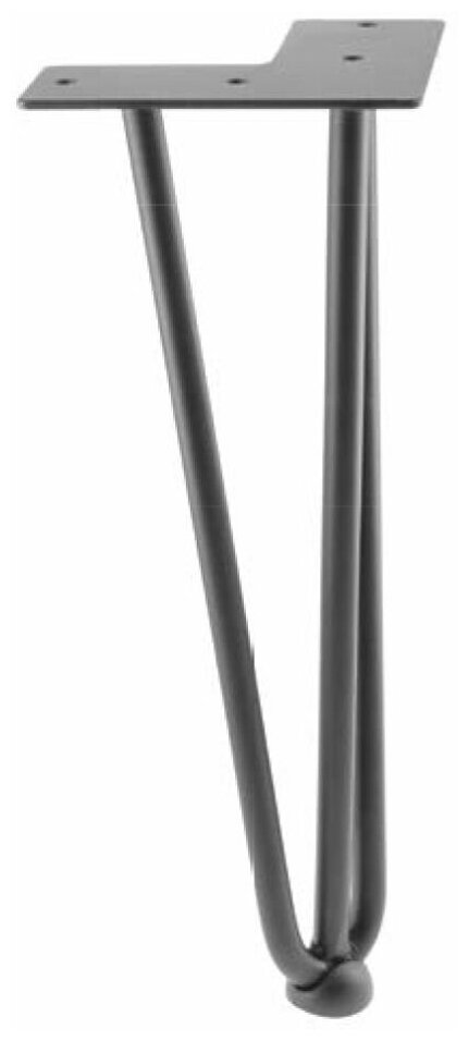 Ножка NM-ARTO-10-3R406 черный матовый, 3 прутка, D-10 мм, H-406