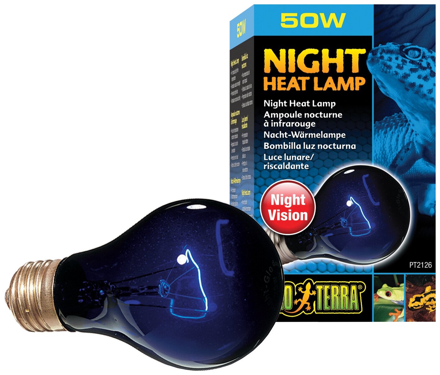 Лампа для террариума Hagen Exo-Terra Night Glo Moonlight 50Вт - фотография № 2