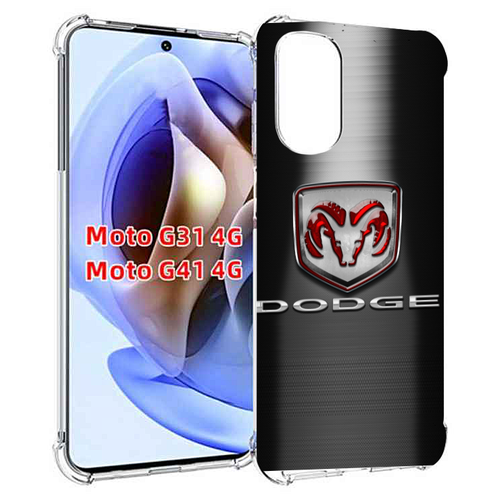 Чехол MyPads dodge додж 1 мужской для Motorola Moto G31 4G / G41 4G задняя-панель-накладка-бампер чехол mypads lada лада ваз 1 для motorola moto g31 4g g41 4g задняя панель накладка бампер