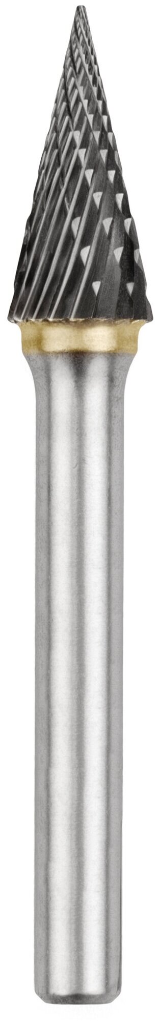 Борфреза NORGAU Indusrtrial диаметр 10 мм твердосплавная коническая типа М с заостренной вершиной и заточкой DCM