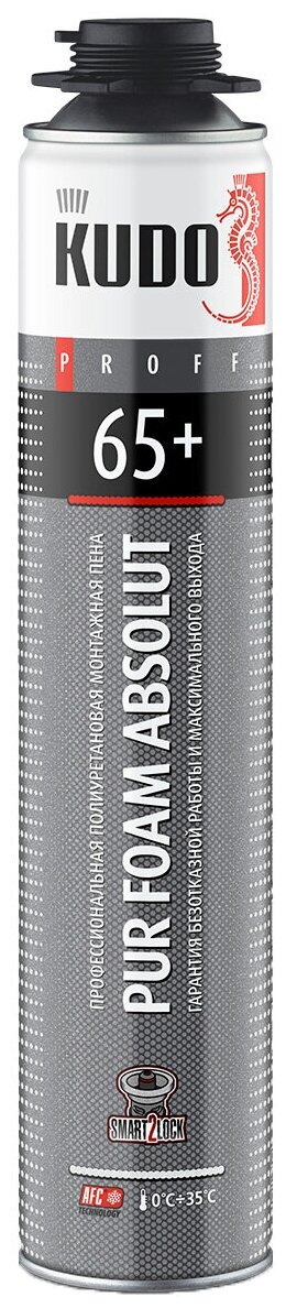 ПЕНА ПИСТОЛЕТНАЯ "PROFF 65++" ПРОФИ 1000 МЛ/980 Г (12) "KUDO" - фото №1