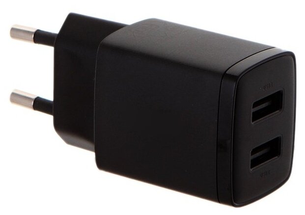 Зарядное устройство Baseus Compact Charger 2U 10.5W EU Black CCXJ010201