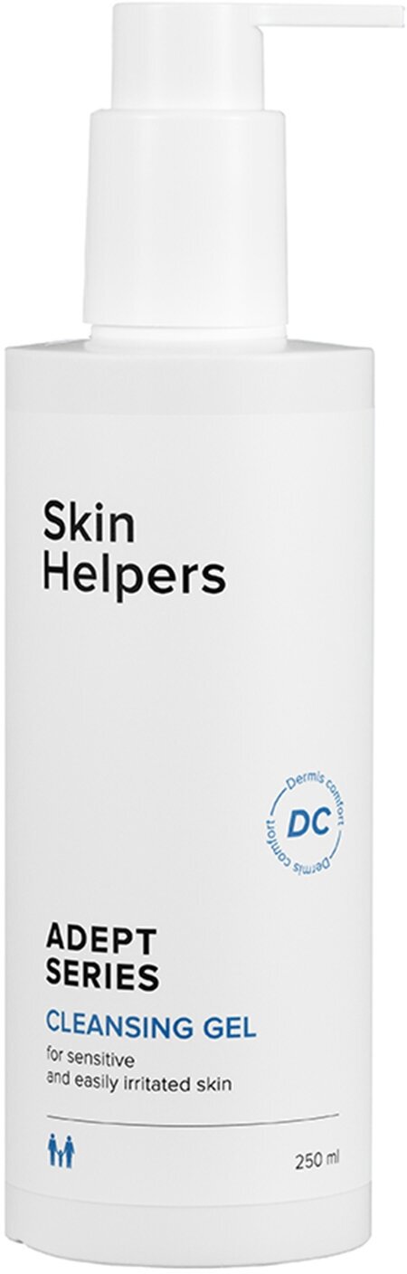 Очищающий гель для умывания чувствительной кожи лица Skin Helpers ADEPT, 250 мл